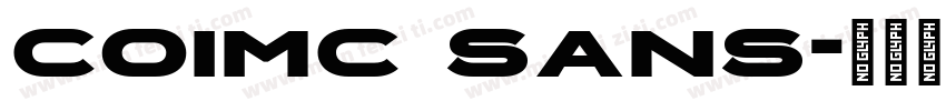 coimc sans字体转换